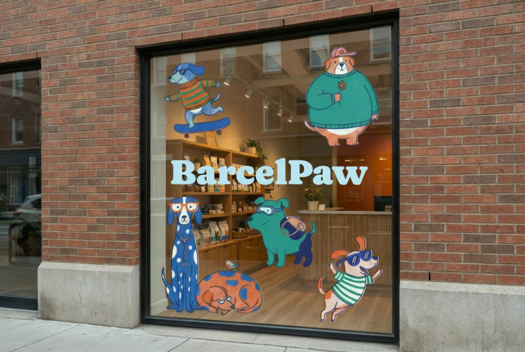BarcelPaw shop window